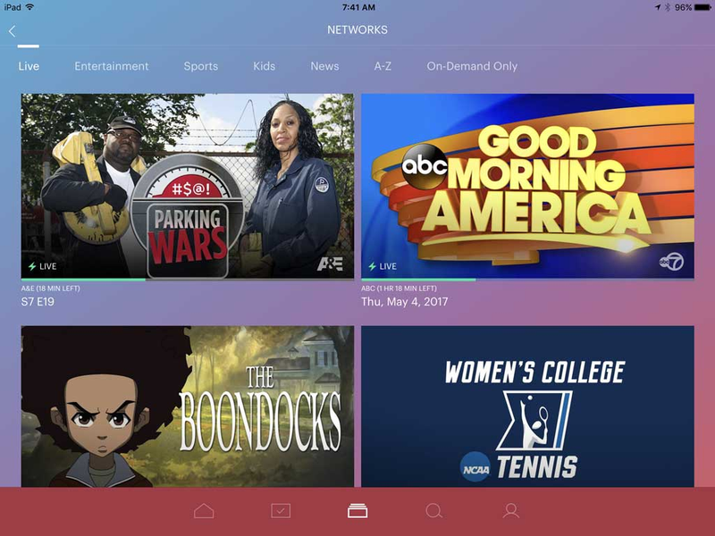 Finding what’s airing on live TV is a lot more complicated than it should be. Just give us a button!